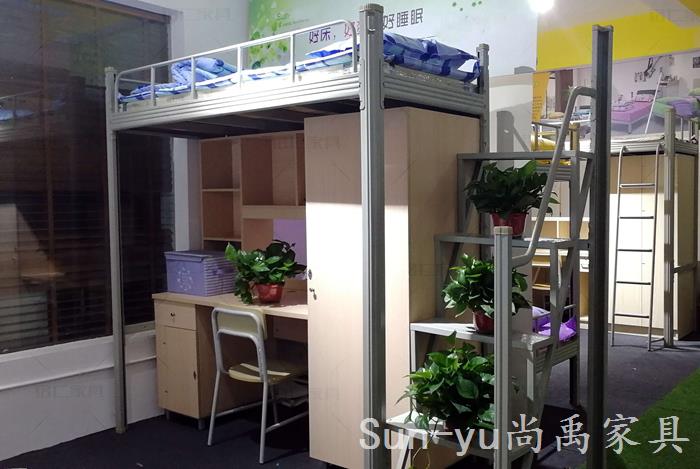 单连单人侧梯公寓床