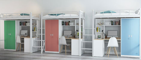 株洲学生铁架床休息与生活两不误 株洲学生铁架床休息与生活两不误