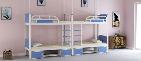 尚禹钢制双层宿舍床,让每个学生睡眠更舒适 尚禹钢制双层宿舍床,让每个学生睡眠更舒适