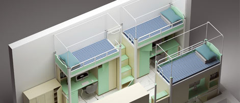选择学生公寓床的时候应该注意这四点