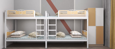 宿舍铁架床不好看?上下铺宿舍床应该这样设计 宿舍铁架床不好看?上下铺宿舍床应该这样设计