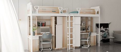 简约时尚宿舍上下床，让休息环境更舒适！