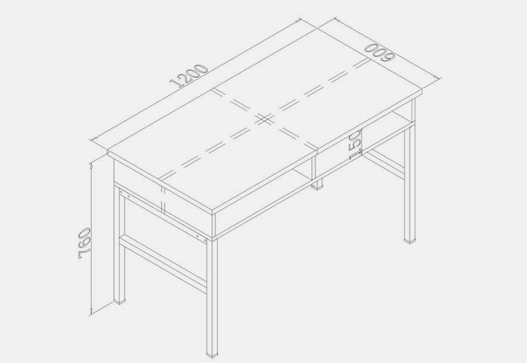 尚禹宿舍书桌设计图
