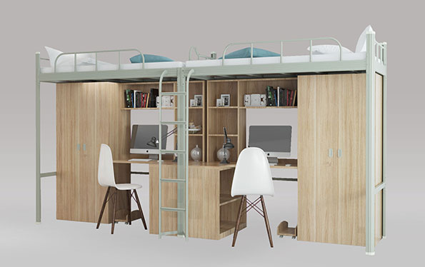 二连2人位-侧梯-组合公寓床-SY-22C 二连2人位-侧梯-组合公寓床-SY-22C