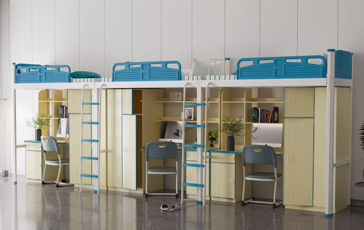 3连3人位-侧梯-组合公寓床-MR-33C-G-006 3连3人位-侧梯-组合公寓床-MR-33C-G-006