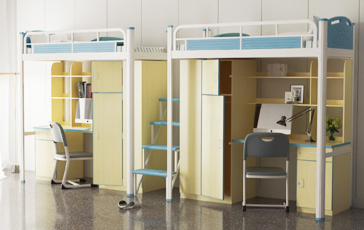 2连2人位-中梯-组合公寓床-MR-22Z-G-005 2连2人位-中梯-组合公寓床-MR-22Z-G-005