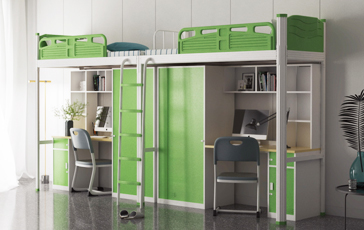 2连2人位-侧梯-组合公寓床-MR-22C-G-003 2连2人位-侧梯-组合公寓床-MR-22C-G-003